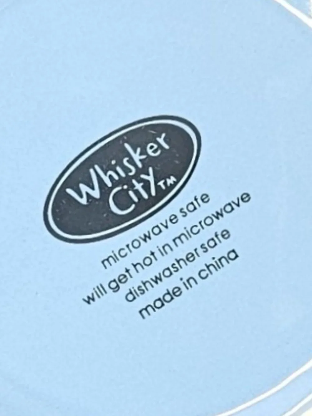 Whisker City Blue Meow Bowl